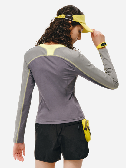 OwlPerch - Women's Color-Block Quick-Dry Long Sleeve T-Shirt