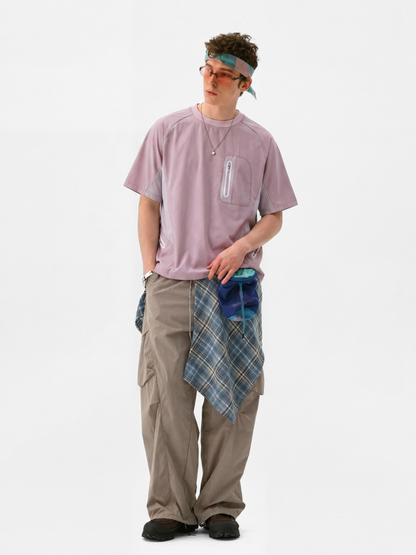 LightFlare - Unisex Colorblock Mesh Breathable Quick-Dry T-Shirt