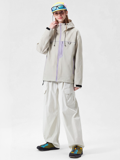 Ashgleam - Women's Water-Repellent Windproof Cropped Shell Jacket