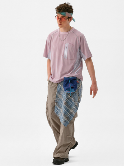 LightFlare - Unisex Colorblock Mesh Breathable Quick-Dry T-Shirt
