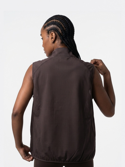 FoxCliff - Unisex Lightweight Perforated Mesh Breathable Zip Vest