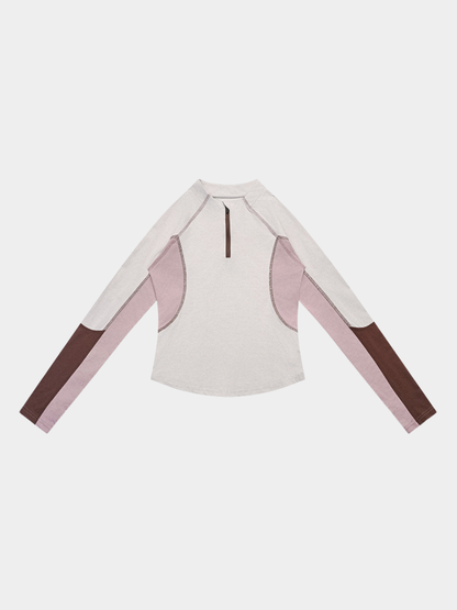 CoolDry - Women's Quick-Dry Half-Zip Cropped Sports Top