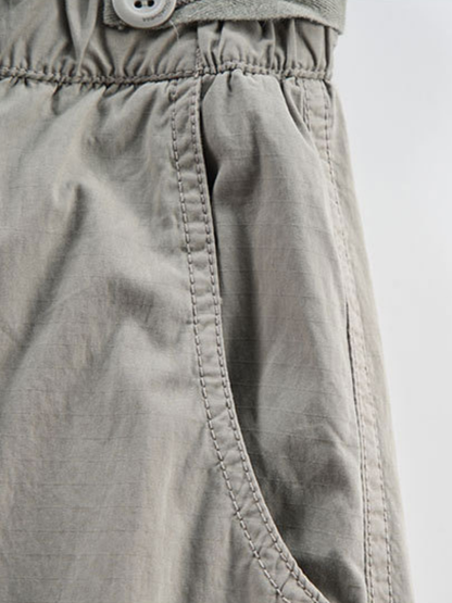 Aegeax - Men's Multi-Pocket Cotton Blend Utility Cargo Pants