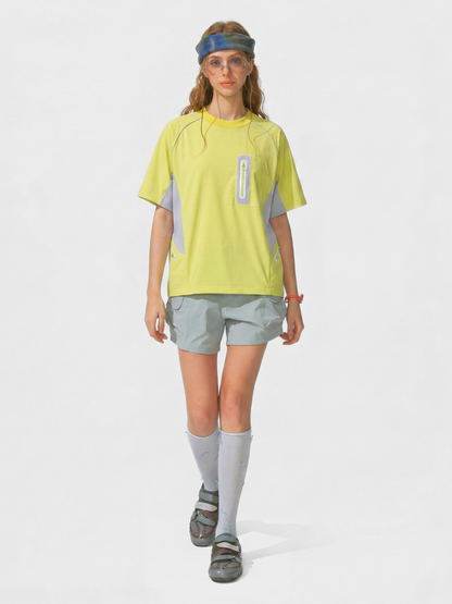 LightFlare - Unisex Colorblock Mesh Breathable Quick-Dry T-Shirt