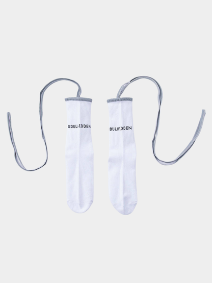 MesaRun - Reflective Cross-Strap Mid-Calf Socks